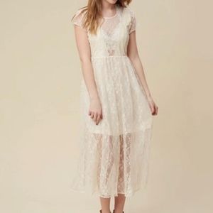 Altar'd State Lace Midi Dress